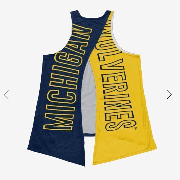 FOCO USA Michigan Wolverines Womens Tie-Breaker Sleeveless Top NWT Size Medium - Picture 3 of 13